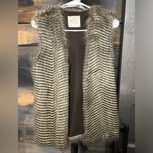 Faux fur vest